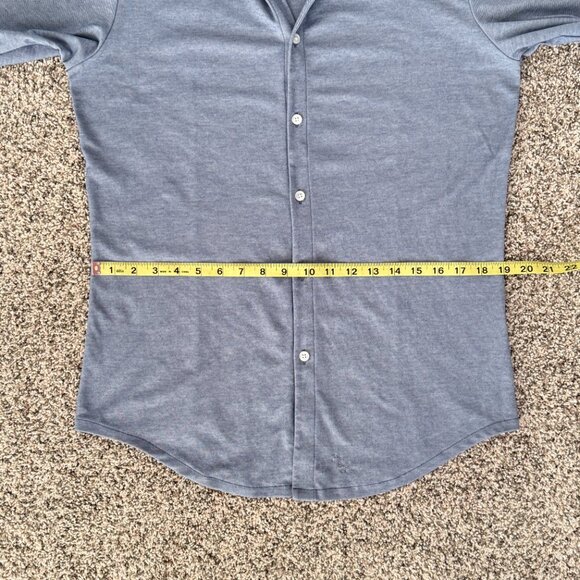 State & Liberty THE DYLAN SKY BLUE PIQUE BUTTON DOWN SHIRT Long Sleeve Dress Men - Picture 9 of 14